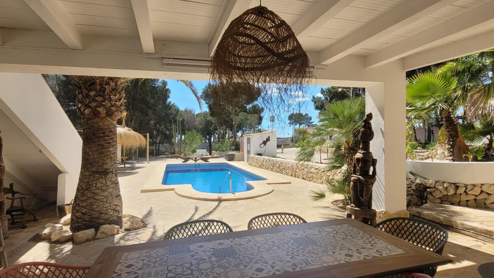 Casa Caledonia - Appartement Dans Villa Avec Jardin Arbore Et Piscine A 500 M De La Mer Benissa Esterno foto